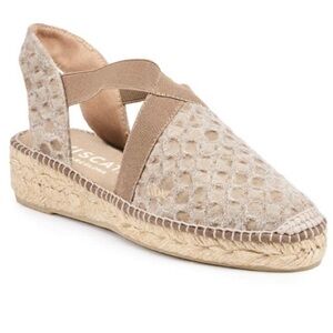 VISCATA Espadrilles Barcelona Canvas Bubble Sandals Women’s EU40 US9 Taupe Mauve